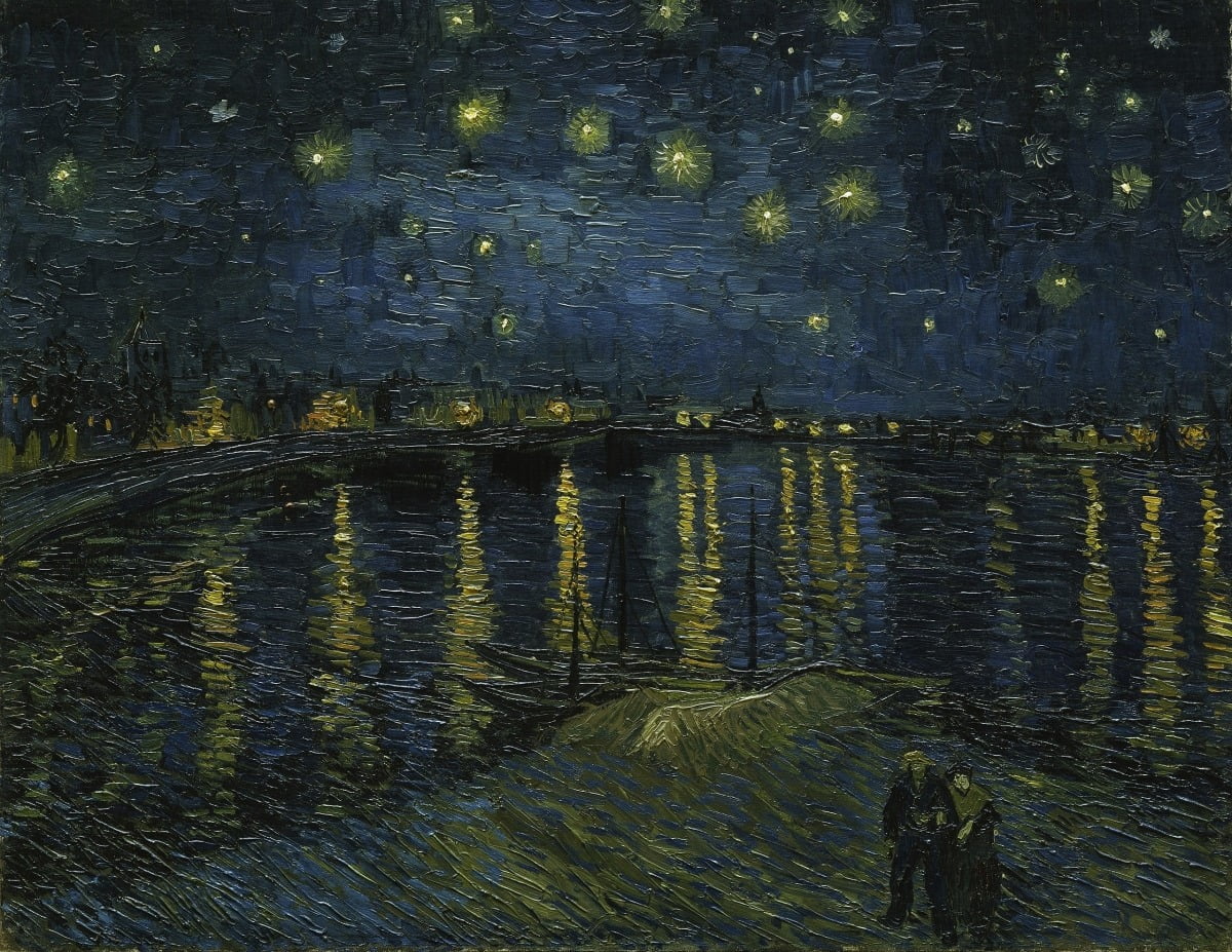 론 강의 별이 빛나는 밤(1888). /오르세미술관