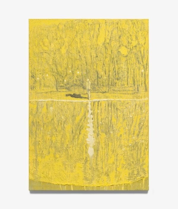 유근택 <반영> (2023), 한지에 수묵채색, 144 x 101 cm ©갤러리현대