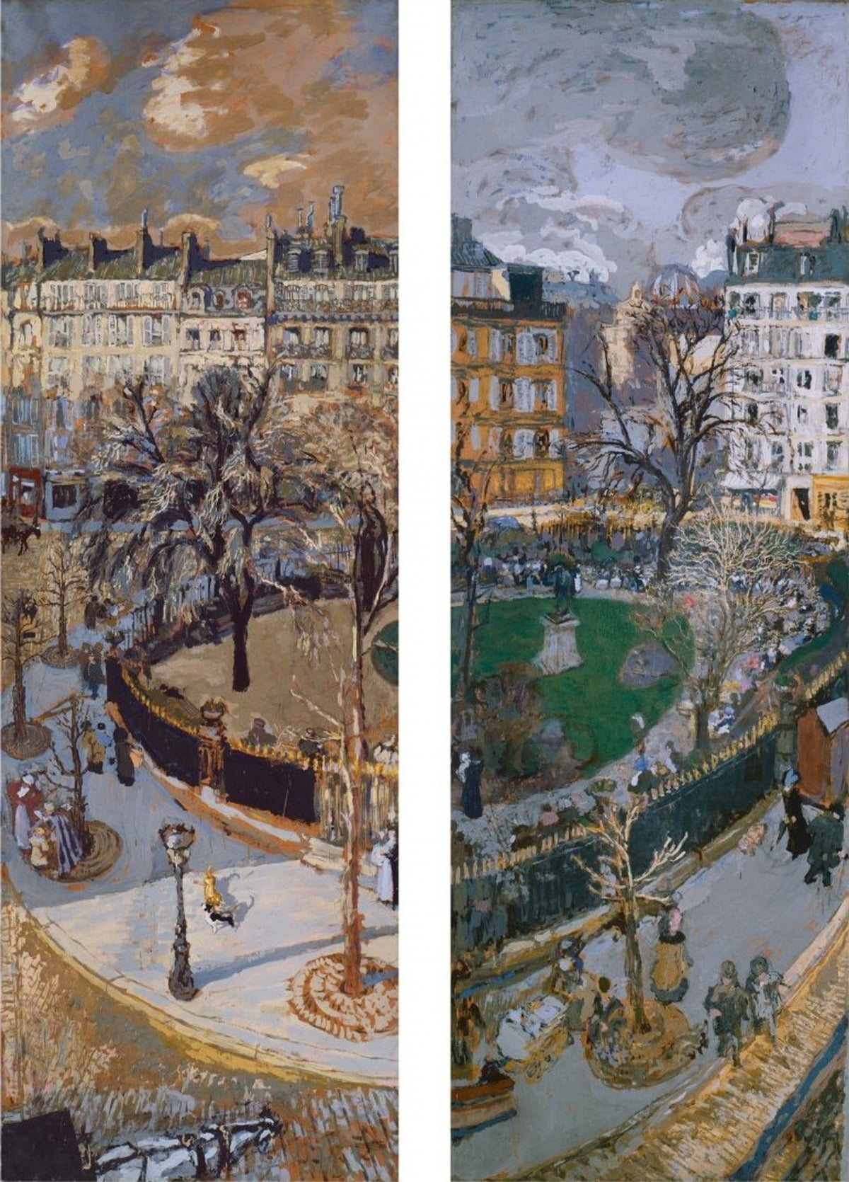 에두아르 뷔야르, 뱅티밀 광장, 1909-1910, 뉴욕 구겐하임미술관 소장.