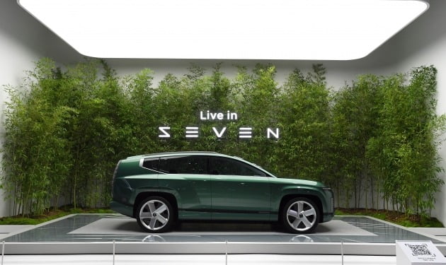 부산 벡스코에서 열린 부산 국제모터쇼에서 공개된 현대차의 세븐 콘셉트카/사진=현대차