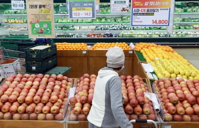 사과 1개 '3000원→2400원'…"그래도 아직 비싸다" 