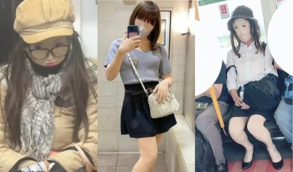 지난달 사회관계망서비스(SNS)를 중심으로 논란이 된 '일본 타이즈맨'. 여장을 한 남성이 지하철과 여자 화장실 등에 속출하고 있다는 주장들이 쏟아져 논란이 일었다. /사진=X 캡처