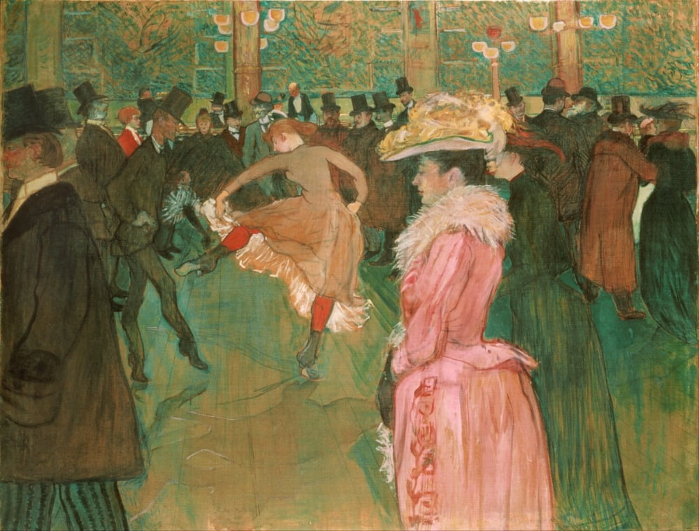 <물랭루즈에서-춤>(1890), 캔버스에 유채, 필라델피아 미술관