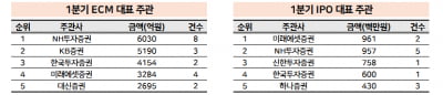 [2024년 1분기 리그테이블]NH투자증권, 대형 유상증자 거래로 ECM 1위