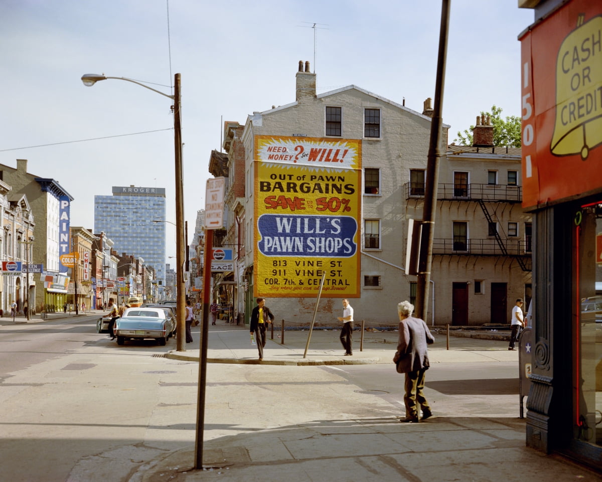 Stephen Shore, West 15th Street and Vine Street, Cincinnati, Ohio, May 15, 1974.