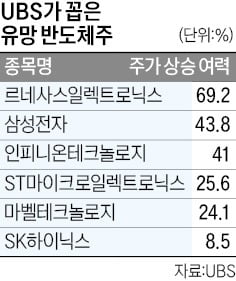 UBS "숨은 AI주 日 르네사스, 올 70% 뛰어오를 것"