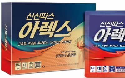 신신파스 아렉스, 피부 안전까지 생각하는 근육통 냉온찜질 파스