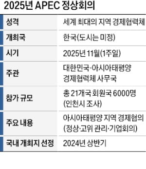 2만여명 취업 유발효과…인천, APEC정상회의 유치 나선다
