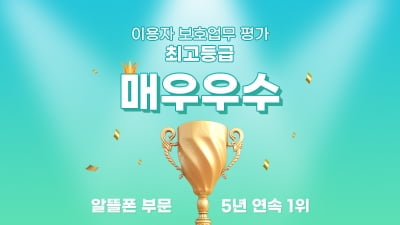 티플러스, 알뜰폰 이용자 보호업무 5년 연속 1위