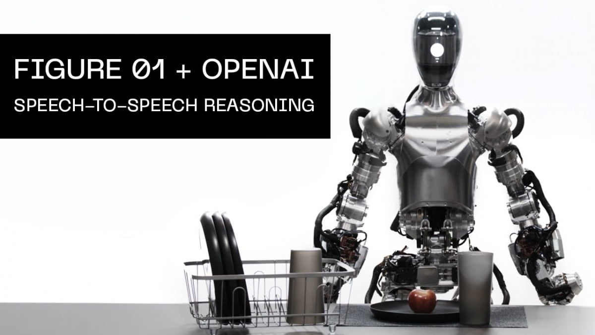 피규어AI와 오픈AI가 협업해 3월 13일 공개한 휴머노이드 로봇 피규어01. 사람처럼 말하고 소통하며 작업을 수행한다. 사진=피규어AI 유튜브