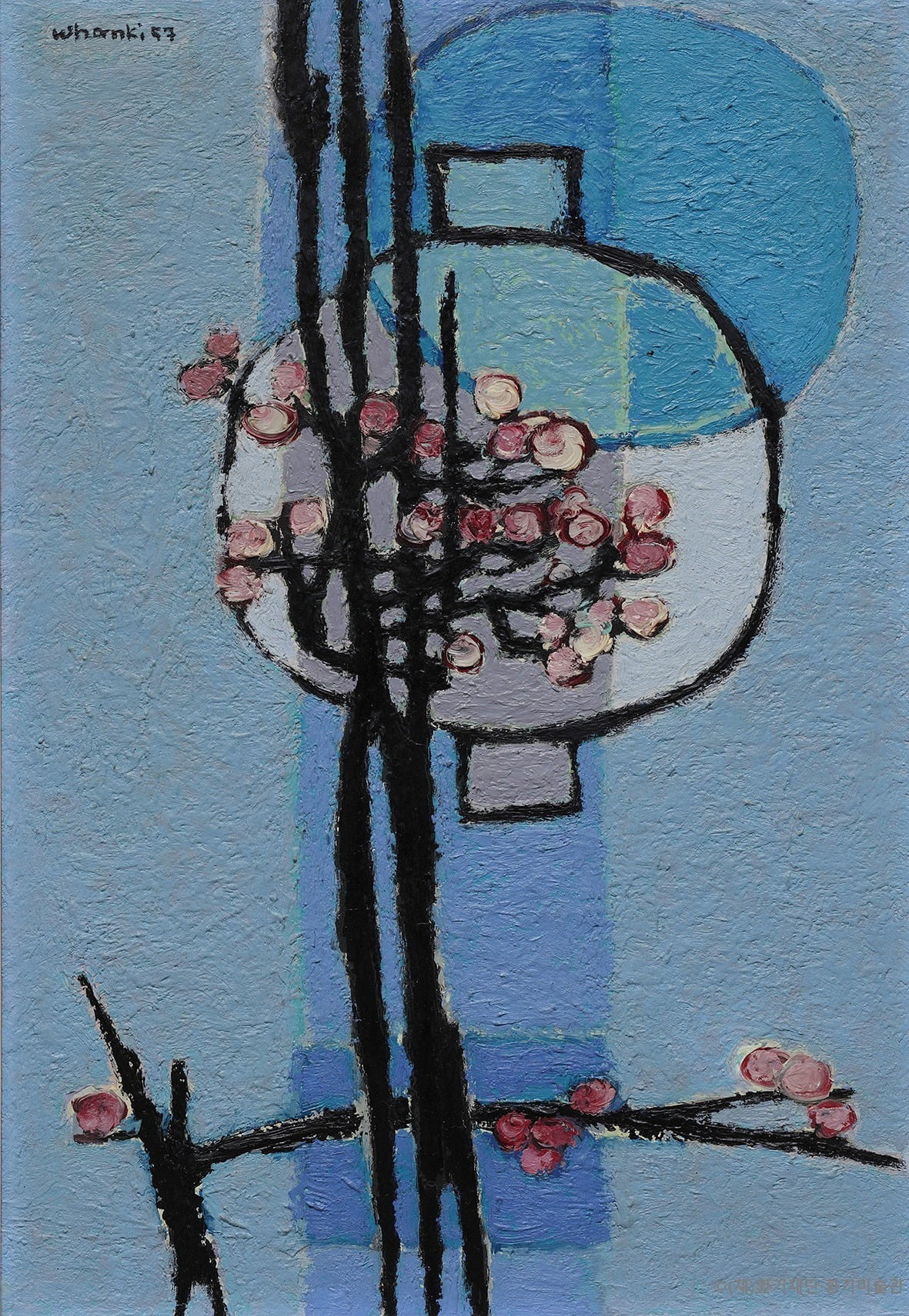 ‘매화와 항아리’, 1957. (재)환기재단·환기미술관 제공 
