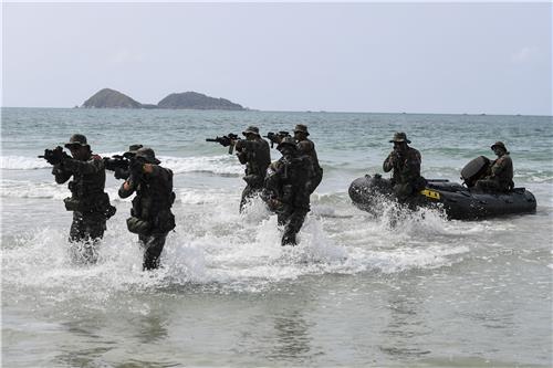 '코브라골드' 참가 해군·해병대, 미국·태국군과 상륙 훈련