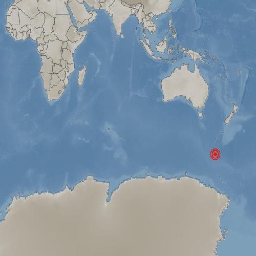 호주 매쿼리섬 남쪽 바다서 규모 6.7 지진 발생