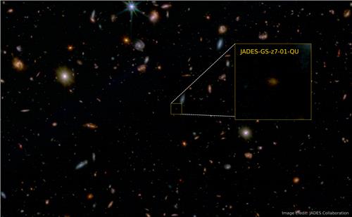 [사이테크+] 빅뱅 7억년 후 우주에서 별 탄생 멈춘 '죽은' 은하 발견