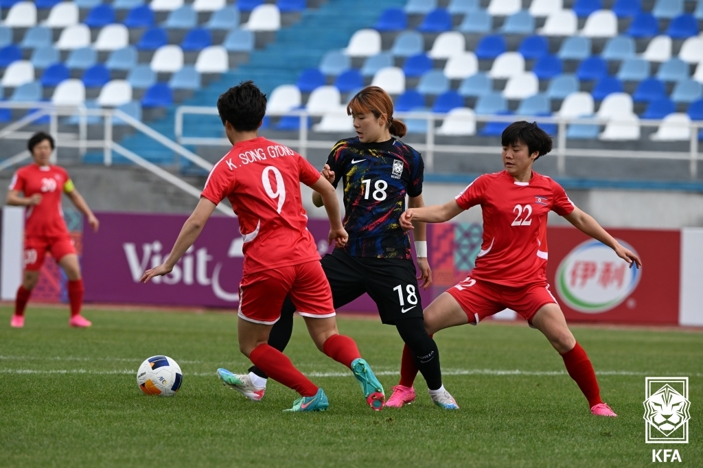 여자 U-20 축구대표팀, 아시안컵 준결승서 북한에 0-3 완패