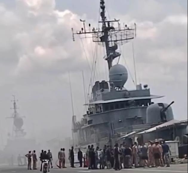 태국 군함 정박 중 함포 오발…자국 함정 파괴·최소 3명 부상