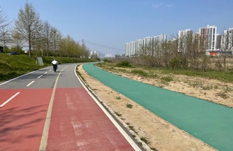 청주 무심천 자전거도로·산책로 이원화 사업 완료