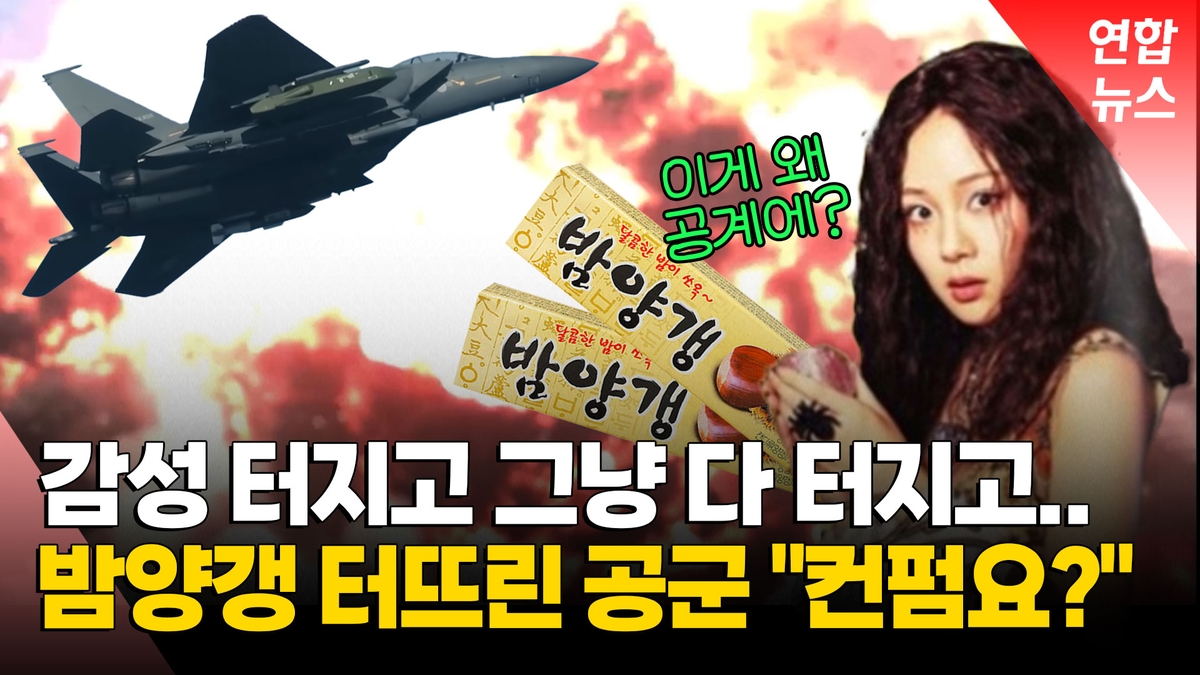 [영상] 공군 '폭탄 밤양갱' 영상 화제…"컨펌은 프리패스"