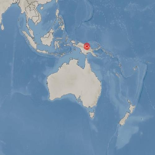 파푸아뉴기니 포트모르즈비 북서쪽서 규모 6.9 지진 발생