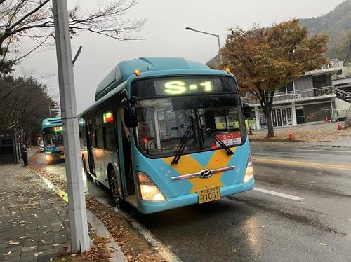 춘천 통학급행버스 하루평균 390명 이용…초기보다 4배 증가