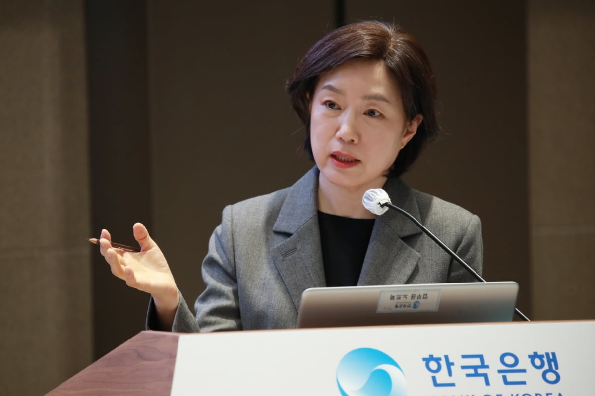 서영경 금통위원이 26일 한국은행에서 열린 출입기자 간담회에서 발언하고 있다. (사진:한국은행)