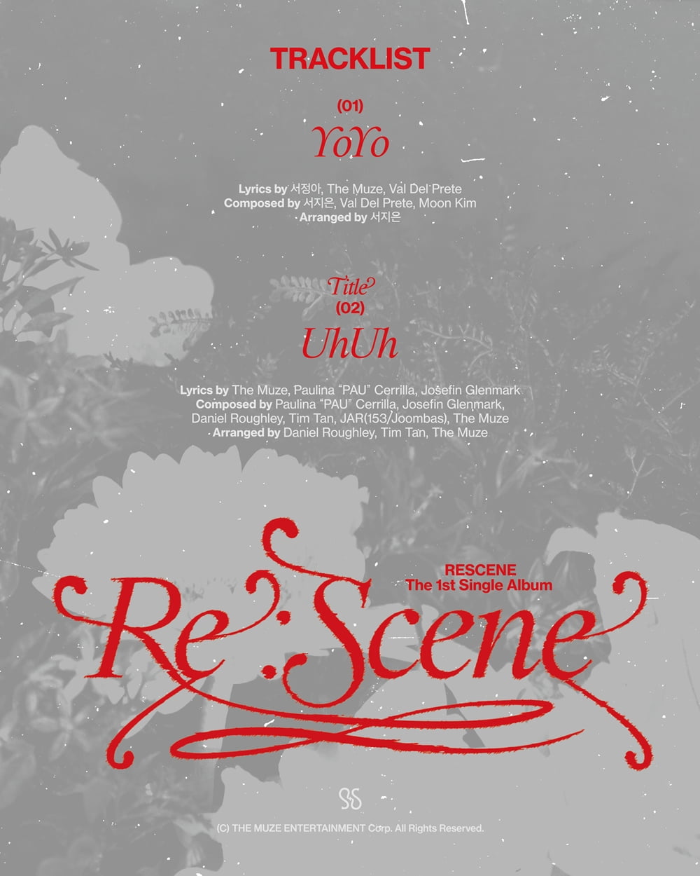 リッセンヌ、「Re:Scene」トラックリストをオープン