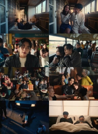 "친구사이 끝내자" BTS 뷔, 'FRI(END)S' 전세계 공개 완료…MV 반전 묘미