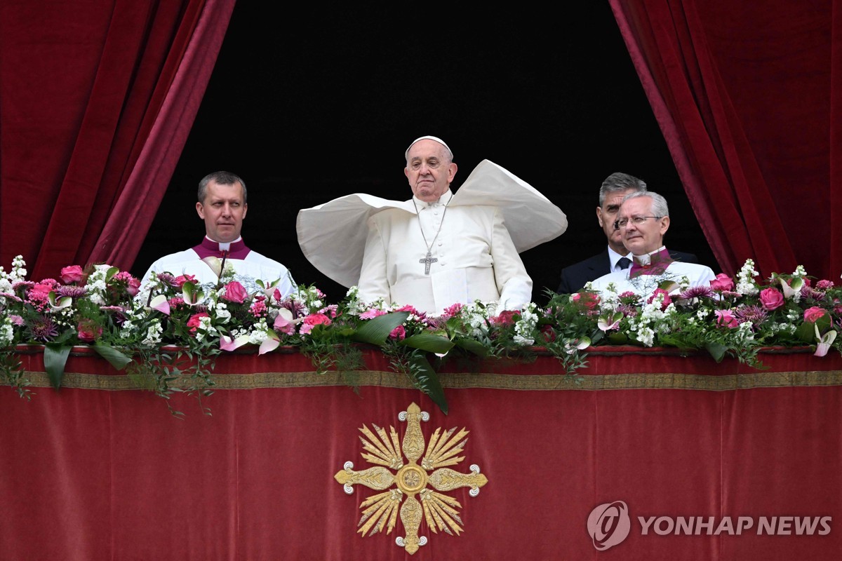 교황, 세계 전쟁·분쟁 '근심' 담은 부활절 메시지