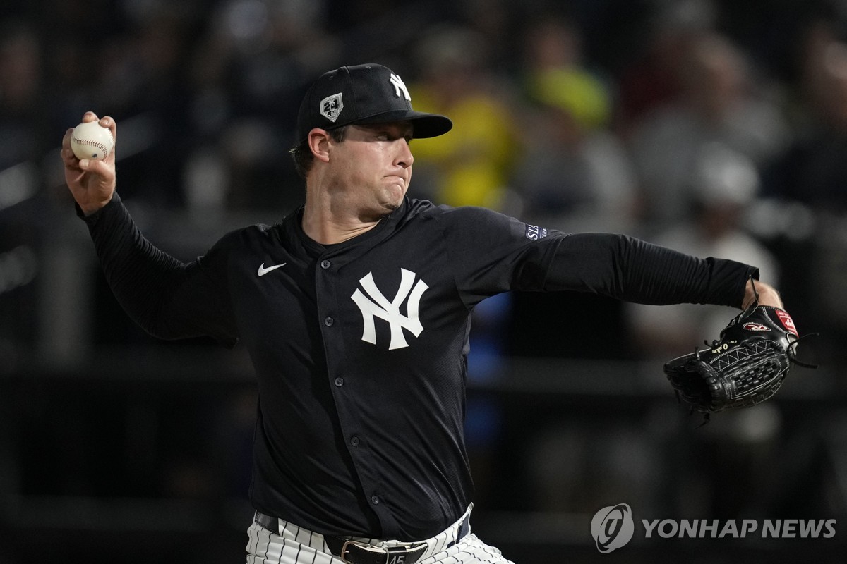 MLB 양키스 게릿 콜, 팔꿈치 부상으로 한 달 이상 전열 이탈