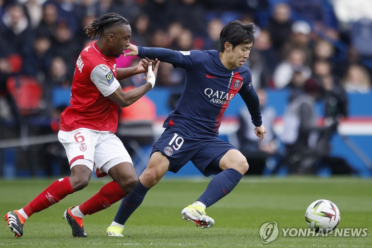 국가대표 명단 발표 앞둔 이강인, PSG 한글 유니폼 입고 풀타임