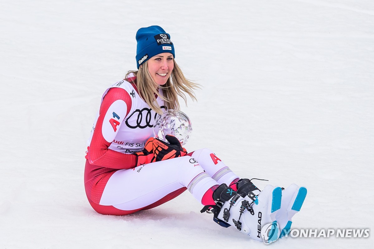휘터, 스키 월드컵 여자 활강 최종전서 역전 우승