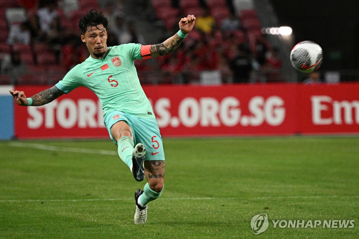 중국축구 '베테랑 수비수' 장린펑, 대표팀 은퇴 의사 철회