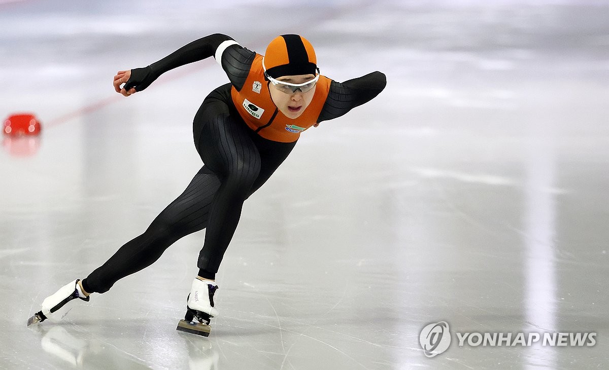 빙속 김민선, 세계스프린트선수권 500ｍ 1차 3위