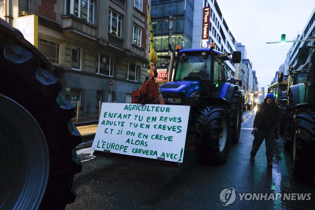 EU 27개국 중 22개국, 트랙터 시위에 농업규제 완화 촉구