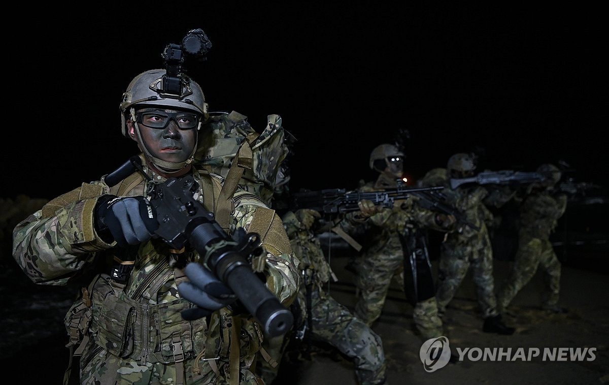 "은밀하고, 신속하게" 해군 1함대 3특전대대, 특수작전 훈련