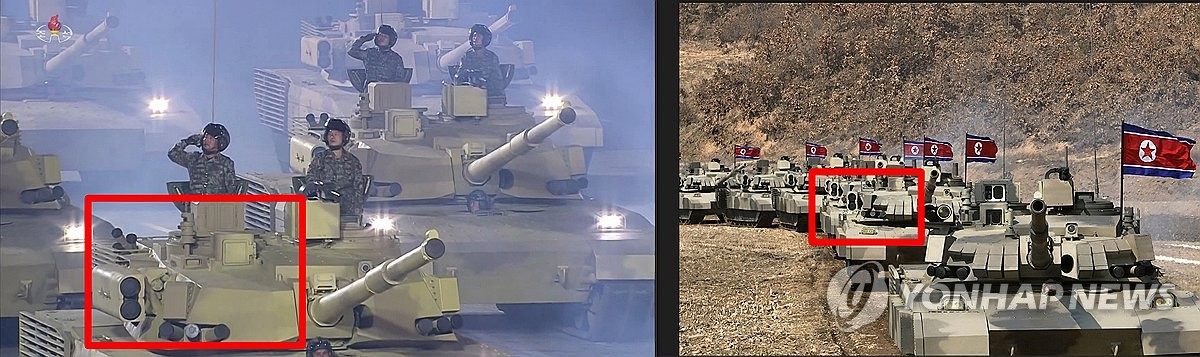 신형탱크 몬 김정은 "세계제일 위력…타격·기동력 매우 우수"(종합)