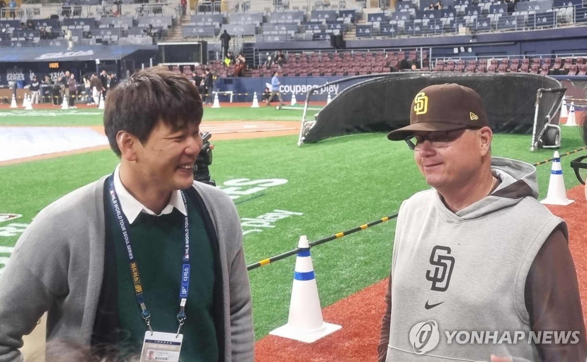 MLB 샌디에이고·다저스 감독 "한국 환대에 감사…즐거운 추억"