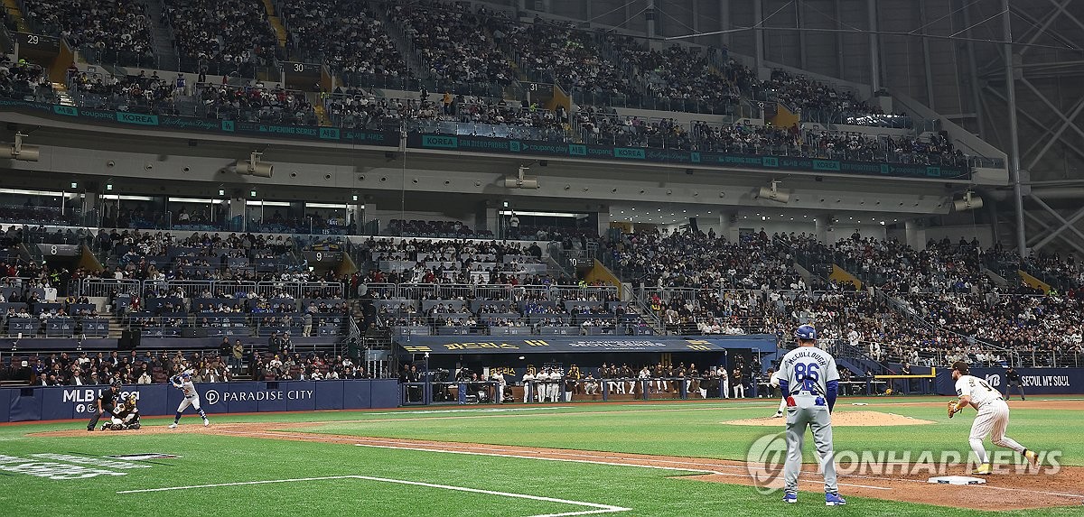오타니 쐐기타…다저스, 샌디에이고 꺾고 MLB 서울 개막전 승리