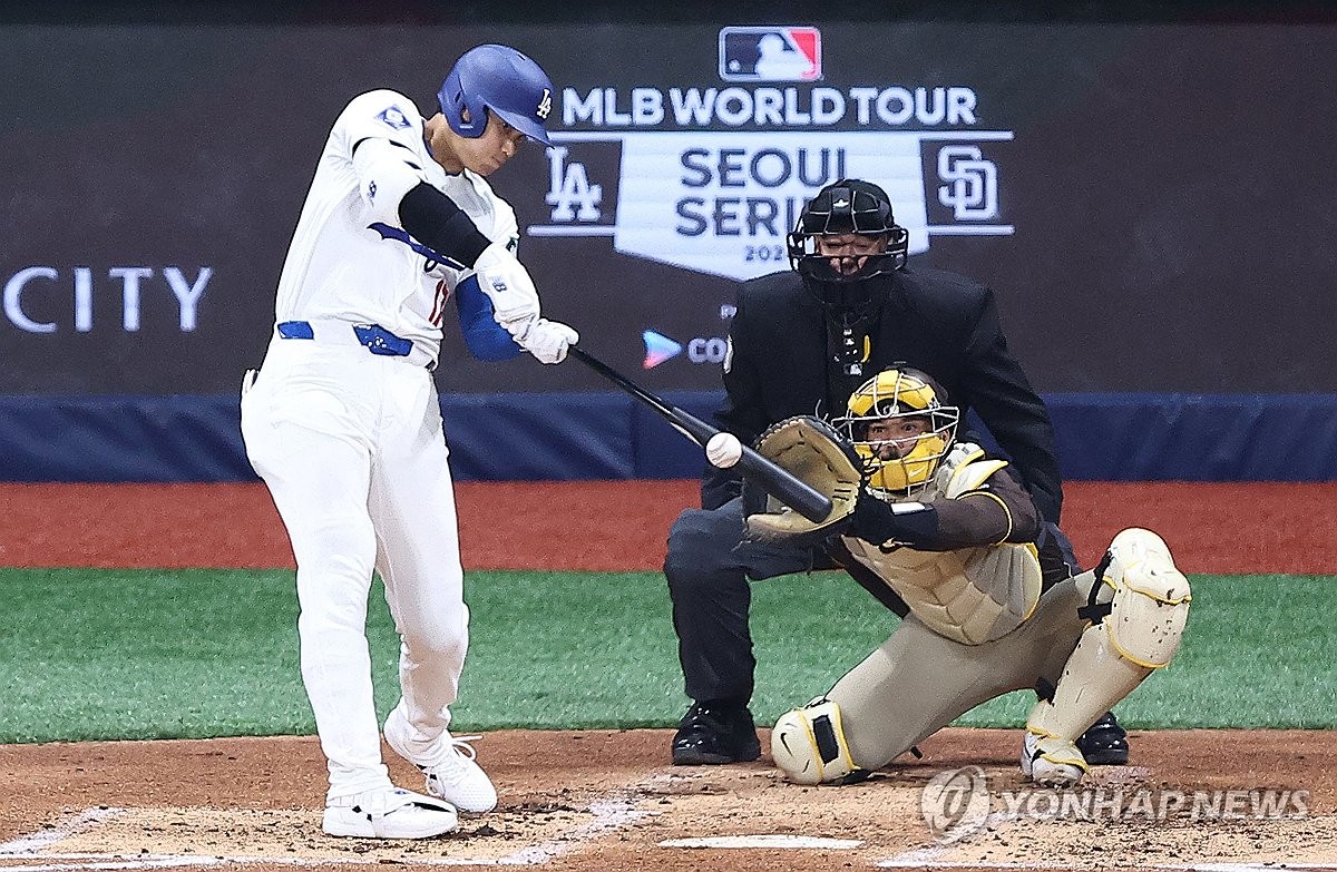 통역사 배신에도 오타니 안타…MLB 서울시리즈 타율 3할로 마감