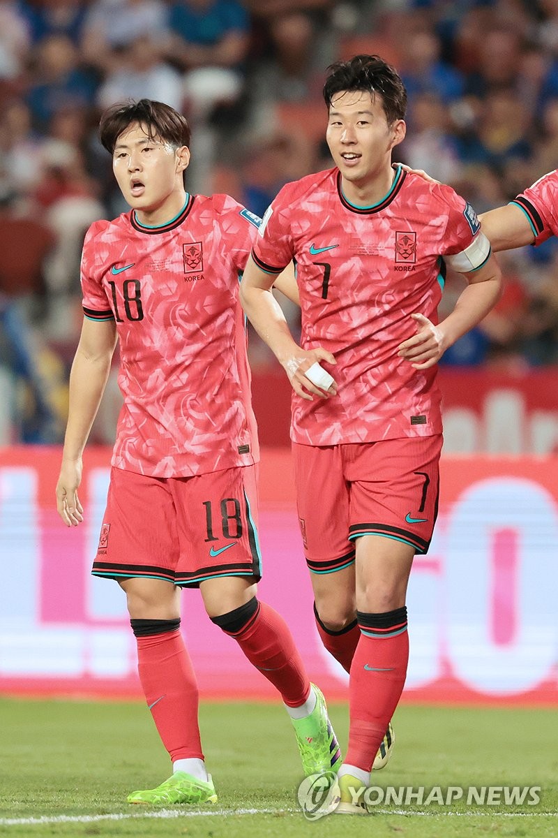 이강인 돕고 손흥민 쾅!…한국, 태국과 월드컵 예선 3-0 완승(종합)