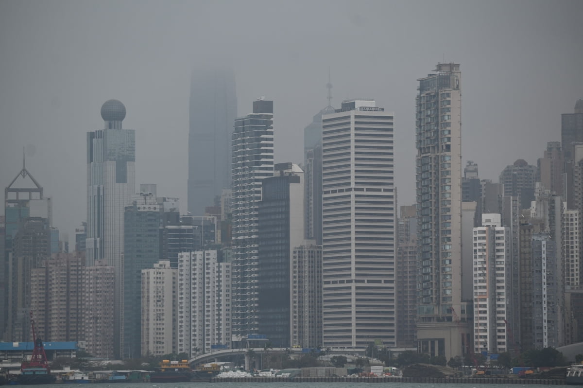 빅토리아 항에서 바라본 중국 홍콩의 모습. 사진=AFP