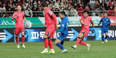 손흥민 '선제골' 이어 태국도 골…1-1 '팽팽' 싸움