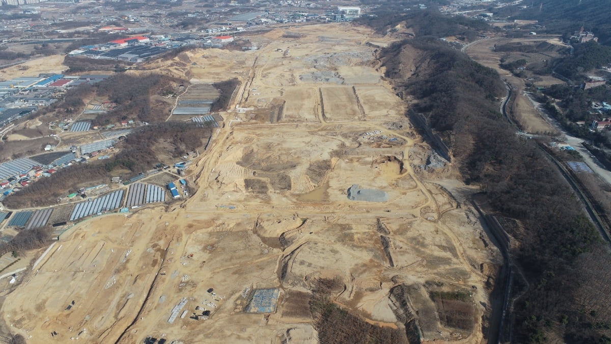 음성휴먼스마트밸리 산업단지 공사현장(172만㎡​​​​​​​) 전경
