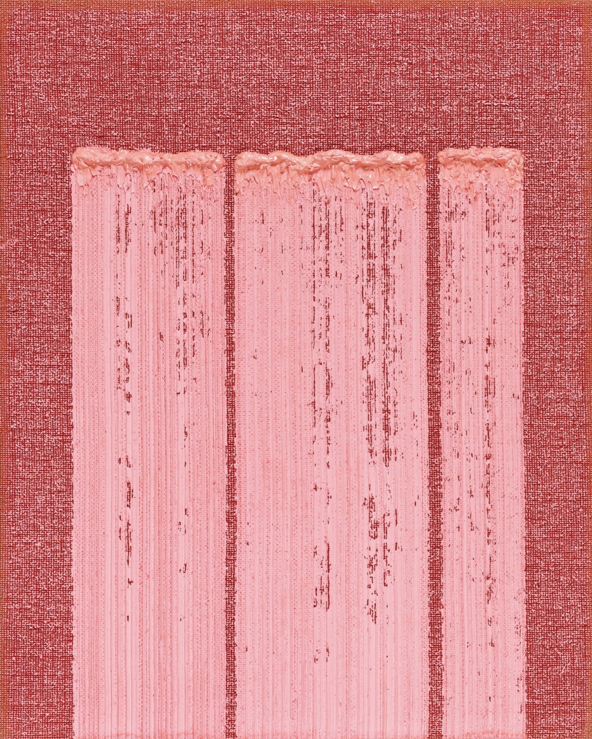 하종현, Conjunction 20-25, oil on hemp cloth, 902×72cm(30), 2020. /서울옥션