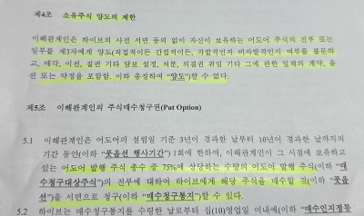 "노예계약 아니다" 하이브의 해명...주주간계약 살펴보니