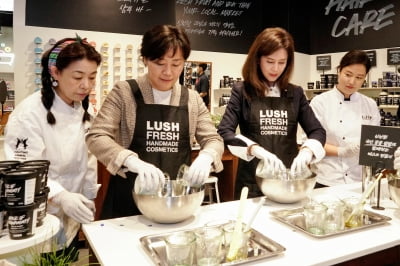 국산 두부·팥 들어간 '러쉬 화장품' 늘어난다…농식품부와 MOU