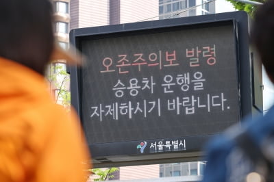 수도권에 올 들어 처음으로 '오존주의보'