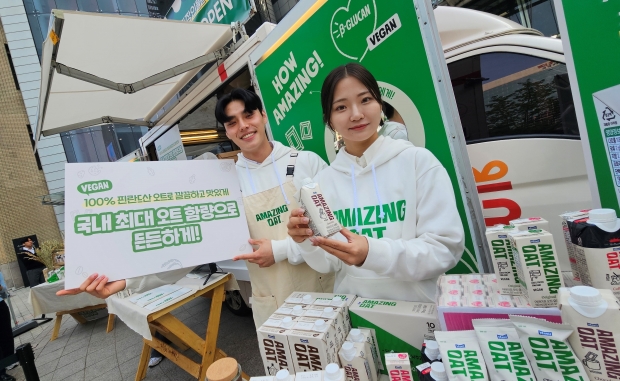 서울 광화문에서 직장인들 위한 아침식사 캠페인 펼쳐