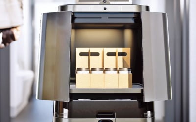 "커피 16잔 왔어요"…현대차·기아 배달로봇 공개