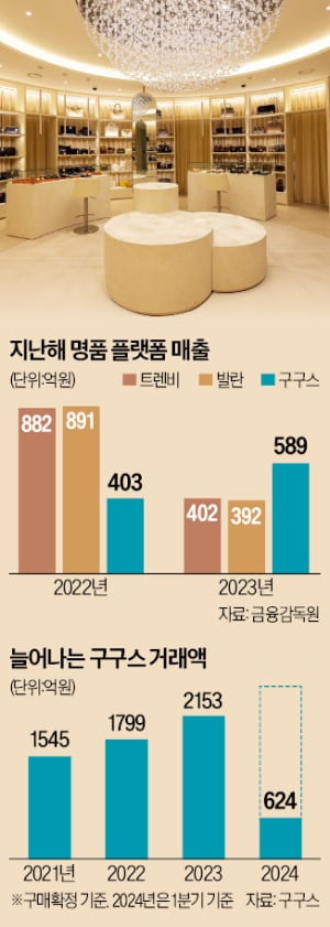 중고명품 구구스의 약진…거래 60% '에·루·샤'